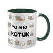 Чашка темно-зелена з принтом для Коханого: Ти мій котик 2.2.9 фото