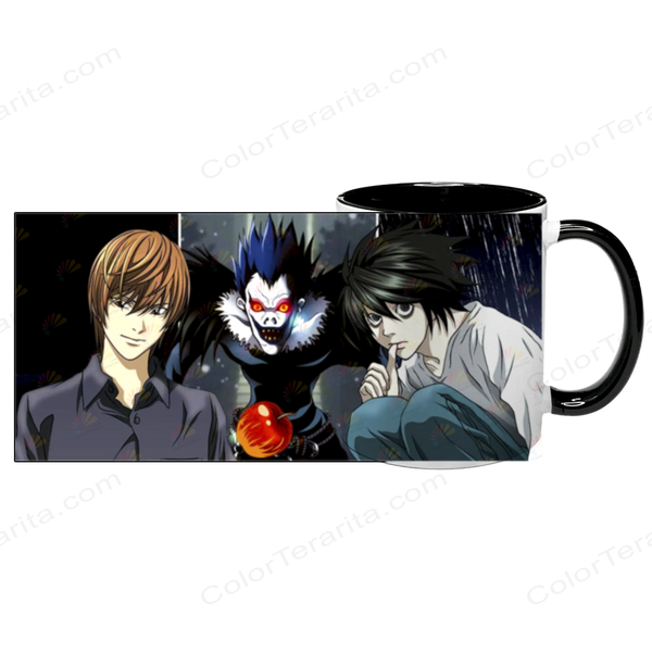 Чашка аніме, чорна з принтом - Death Note 5.0.2.13 фото