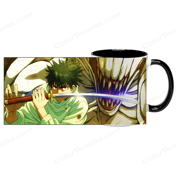 Чашка аніме, чорна з принтом - Юта Оккоцу Jujutsu Kaisen 0 5.0.2.37 фото