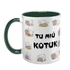 Чашка темно-зелена з принтом для Коханого: Ти мій котик 2.2.9 фото 2