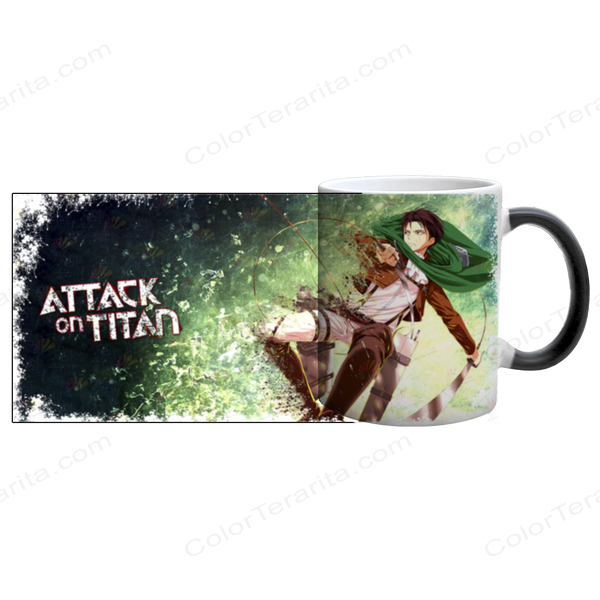 Чашка аніме, хамелеон з принтом - Леві Аккерман - Атака Титанів ( Attack on Titan ) 5.0.2.15 фото