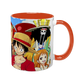 Чашка аниме, оранжевая с принтом - Ван Пис (One Piece) 5.0.2.23 фото
