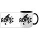 Чашка чорна з принтом - AC-DC 5.63 фото 3