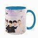 Чашка Stray Kids, голубая с принтом - k-pop 5.0.3.6 фото