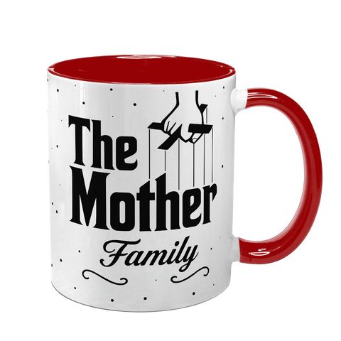 Чашка для Мами, червона з принтом - the Mother family 1.1.64 фото