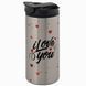 Термокружка для Коханих, металік 450мл: I Love You-LOVE 2.3.21-450TM фото 1