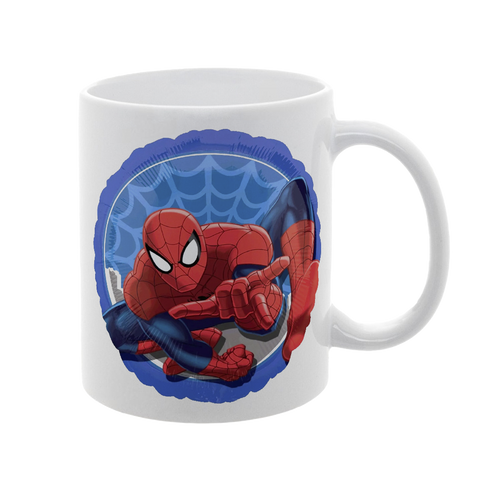 Чашка біла з принтом - Spiderman 5.37 фото