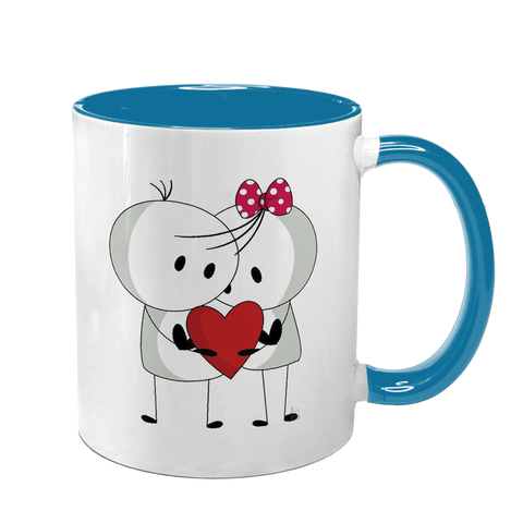 Чашка для Коханої, блакитна з принтом: Кохаю безмежно 2.1.27 фото