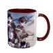 Чашка аніме, бордова з принтом - Аккерман та Єґер - Атака Титанів ( Attack on Titan ) 5.0.2.18 фото