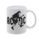 Чашка біла з принтом - AC-DC 5.63 фото