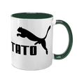 Чашка для Тата, темно-зелена з принтом: TATO (з пумою) 1.2.11 фото