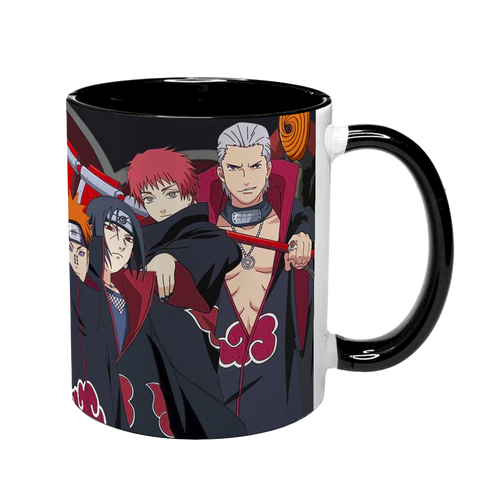 Чашка аніме, чорна з принтом - Акацукі (Akatsuki) - Naruto 5.0.2.32 фото