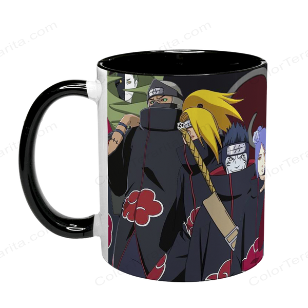 Чашка аніме, чорна з принтом - Акацукі (Akatsuki) - Naruto 5.0.2.32 фото