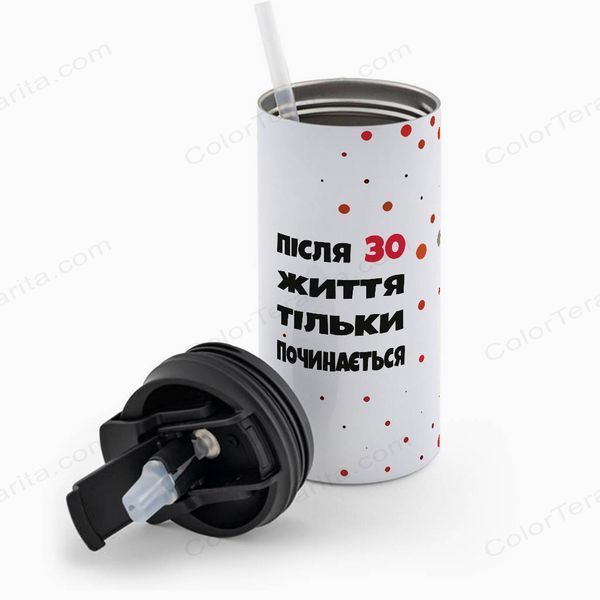 Термочашка белая 450мл: Писля 30 життя 6.1.17-450TW фото