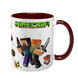 Чашка Minecraft, бордова з принтом: Дудли майнкрафт 5.0.4.8 фото