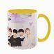 Чашка Stray Kids, желтая с принтом - k-pop 5.0.3.6 фото
