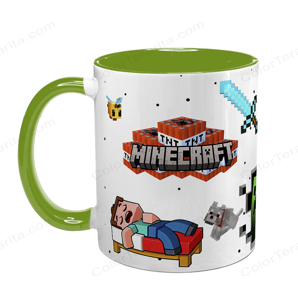 Чашка Minecraft, салатова з принтом: Дудли майнкрафт 5.0.4.8 фото