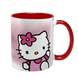 Чашка Hello Kitty, червона з принтом - хелло китти 5.39 фото