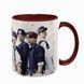 Чашка ATEEZ, бордовая с принтом - k-pop 5.0.3.14 фото