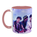Чашка BTS, розовая с принтом - k-pop 5.0.3.9 фото 2