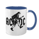 Чашка синя з принтом - AC-DC 5.63 фото