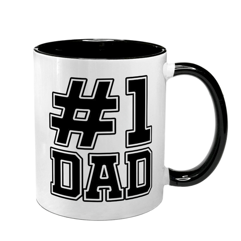 Чашка для Тата, чорна з принтом - №1 DAD 1.2.51-F фото