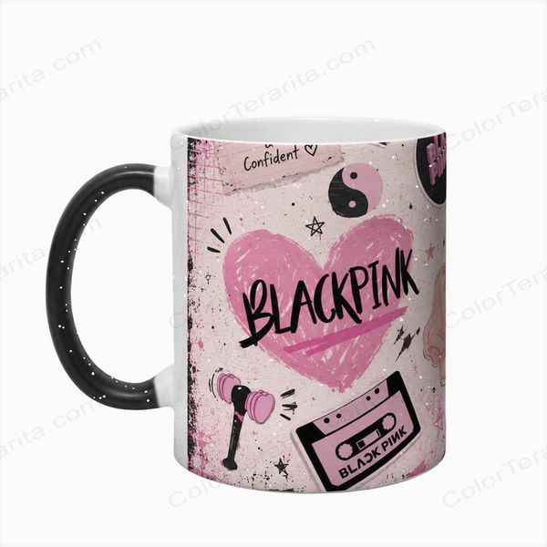 Чашка BLACKPINK, Хамелеон с блестками с принтом - k-pop 5.0.3.19 фото