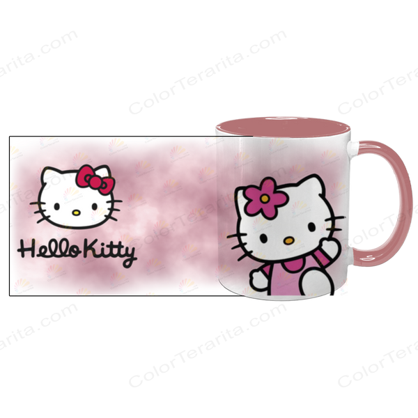 Чашка Hello Kitty, рожева з принтом - хелло китти 5.39 фото