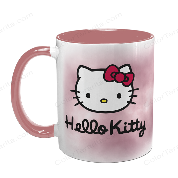 Чашка Hello Kitty, рожева з принтом - хелло китти 5.39 фото