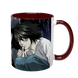 Чашка аніме, бордова з принтом - Death Note 5.0.2.13 фото