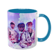 Чашка BTS, голубая с принтом - k-pop 5.0.3.9 фото