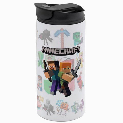 Термокружка Minecraft, біла 450мл: Minecraft 4.11 5.0.4.11-450TW фото
