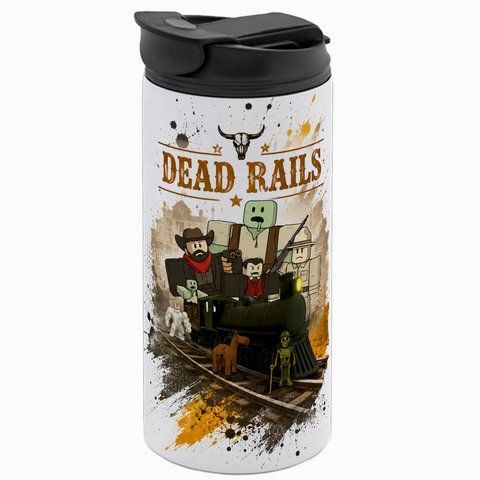 Термокружка Roblox, біла 450мл: DEAD RAILS 5.0.5.13-450TW фото