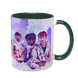 Чашка BTS, темно-зеленая с принтом - k-pop 5.0.3.9 фото