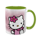 Чашка Hello Kitty, салатова з принтом - хелло китти 5.39 фото