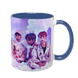 Чашка BTS, синяя с принтом - k-pop 5.0.3.9 фото