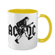 Чашка жовта з принтом - AC-DC 5.63 фото