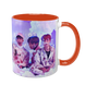 Чашка BTS, оранжевая с принтом - k-pop 5.0.3.9 фото