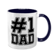 Чашка для Тата, темно-синя з принтом - №1 DAD 1.2.51-F фото