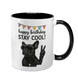 Чашка до Дня Народження, чорна з принтом - Happy Birthday STAY COOL 6.1.15 фото 1