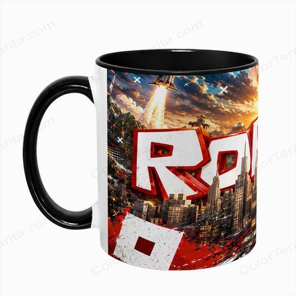 Чашка Roblox, чорна з принтом - Roblox 5.0.5.9 фото
