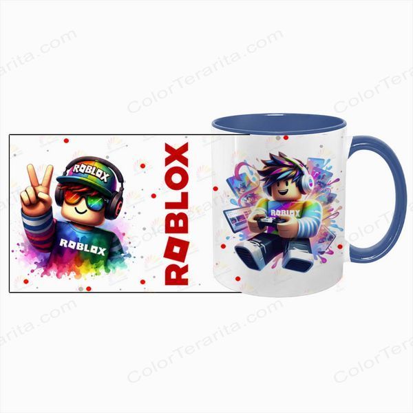 Чашка Roblox, синя з принтом - Roblox 5.0.5.14 фото