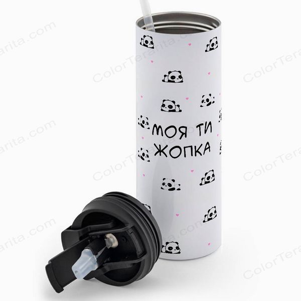 Термокружка для Коханої, біла 600мл: Моя ти жопка 2.1.15-600TW фото
