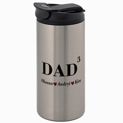 Термокружка для Батька, металік 450мл: DAD&sup3; з іменами 1.2.83-450TM фото