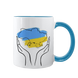 Чашка голубая с принтом - Я Украинка 4.3 фото 2