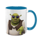 Чашка блакитна з принтом - Шрек ( Shrek ) 5.61 фото